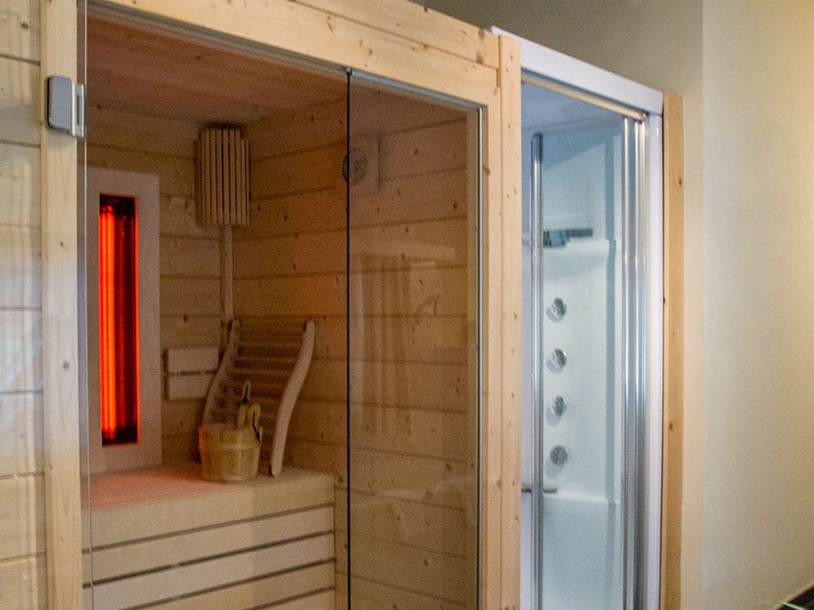 Sauna in der Ferienwohnung Top 1 im Haus Bergblick